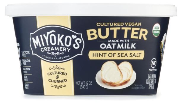 Miyoko's dairy-free oat milk butter