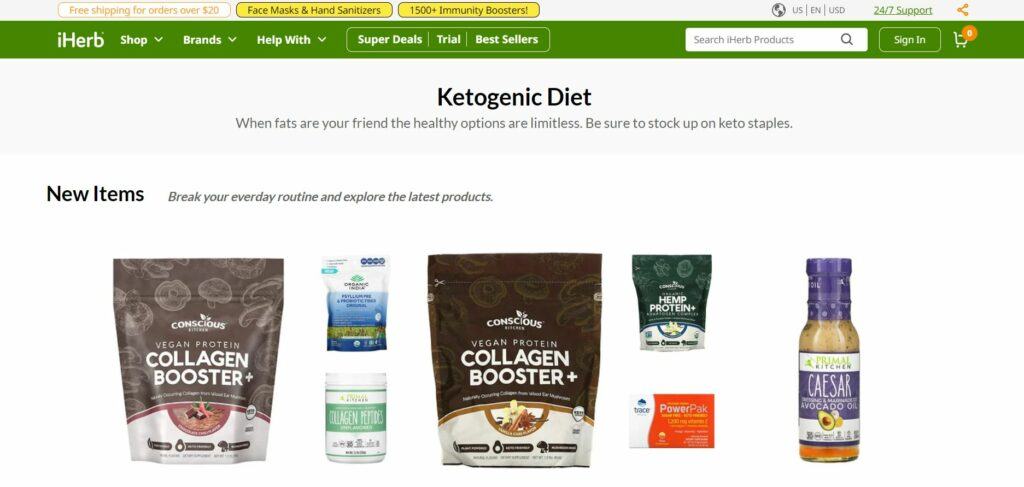 iherb is one of our top 3 online keto markets