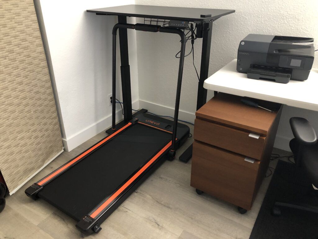 My walking treadmill desk